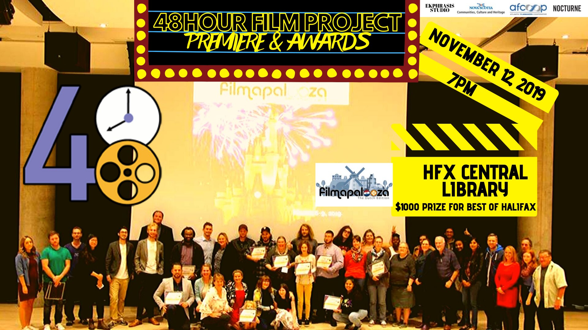 premiere awards 48hfx tickets paul o regan hall halifax central library 5440 spring garden road ns tue nov 12 at 7pm ticket halifax tickets made for events